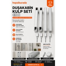 Duşakabin Kulp ( Krom ) 14 15 16 cm Ölçülere Uyumlu