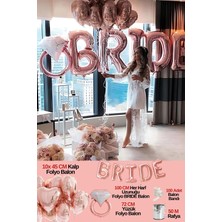 Baloncu Nene Bride Folyo Balon Seti Yeni Gelin Kutlaması Folyo Kalpli Set Bekarlığa Veda Partisi