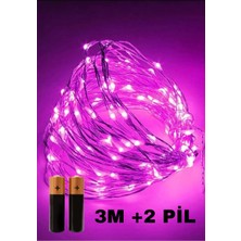 Baloncu Nene 3 M Peri LED Pilli +2 Pil Özel Gün Doğum Günü