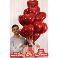 Baloncu Nene Kalpli Balon 20 Adet Helyum Uyumlu Balon Sevgili ve Özel Gün Balon Evlilik Teklifi Sevgililer Günü