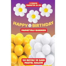 Baloncu Nene Papatya Konseptli Doğum Günü Süsleme Seti Doğum Günü Balonları ve Setleri Doğum Günü Süs
