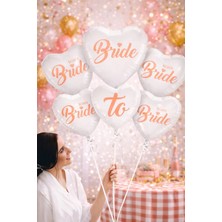 Baloncu Nene Bride To Be Yazılı Folyo Balon Set Kadın Bekarlığa Veda Gelin Parti Kutlama Malzemeleri