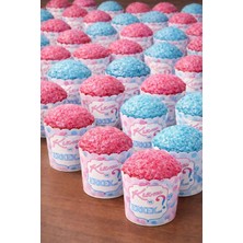 Baloncu Nene Kız Mı Erkek Mi Cupcake Kek Kapsülü 25’li Paket Cinsiyet Partisi Gender Reveal Muffin Kapsülü