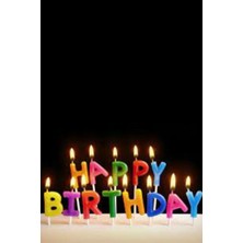 Baloncu Nene Happy Birthday Simli Renkli Mum Pasta Mumu Çoklu Paket Doğum Günü Özel Gün