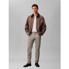 Calvin Klein Erkek Bej Calvin Klein Slım Refıned Cotton, Rak Bej Erkek Pantolon