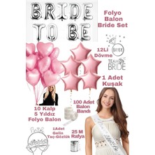 Baloncu Nene Bride To Be Folyo Pembe Folyo Balon Gelin Bekarlığa Veda Parti Malzemeleri Parti Bride Set