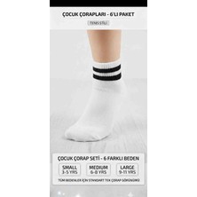 Km Collections 6'lı Çocuk Tenis Çorabı