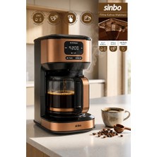 Sinbo SCM-9042 Otomatik Zaman Ayarlı Xl 14 Fincan Filtre Kahve Makinesi Dijital Göstergeli