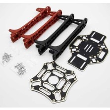 Emay Center F450 Pcb Kartlı Quadcopter Drone Gövde Kiti Kırmızı Siyah Kol