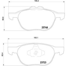 Brembo Dpmix-Hb Ön Balata Focus 04-18 Cmax 07-19 Kuga I -Ii 08-14 Volvo V40 19- C30 06-12 S70 08-13 S40 04-12 V50 04-12 Mazda 3 03-09 5 05-09