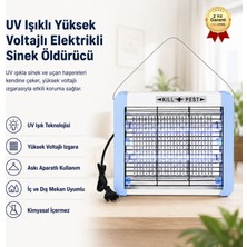 Hızlı Store UV Işıklı Yüksek Voltajlı Elektrikli Sinek Öldürücü