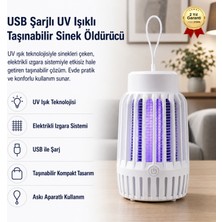 Hızlı Store USB Şarjlı UV Işıklı Taşınabilir Sinek Öldürücü