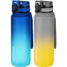 Uzspace 2'li Tritan Matara Seti 800 ml Çift Renk Softtouch Ff Collection Tritan Su Matarası