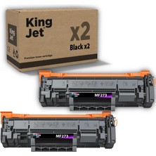 Kingjet Canon Uyumlu MF273DW Standart Kapasiteli (2'li Paket) Muadil Toner Çipli | 071 / CRG-071