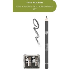 Yves Rocher 1.1 G Dağıtılabilir Kremsi Doku Mat Göz Kalemi + Ikili Kalemtraş Antrasit