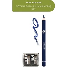 Yves Rocher 1.1 G Dağıtılabilir Kremsi Doku Mat Göz Kalemi + Ikili Kalemtraş Lacivert