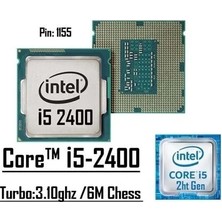 Intel Core i5 2400 3,1 GHz 6 MB Cache 1155 Pin İşlemci