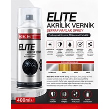 Ergin Kimya Best Bsv 400 ml Akrilik Şeffaf Parlak Vernik Tüm Yüzeyler Için Parlak Şeffaf Vernik 400 ml