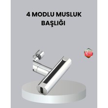 Get Store Abs Pirinç Alaşımlı Musluk Başlığı 4 Modlu 360° Dönebilen ve Ekonomik