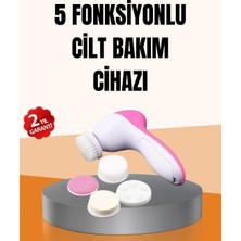 Get Store Derin Temizleme ve Masaj Için 5 Başlıklı Yüz Cilt Bakım Aleti
