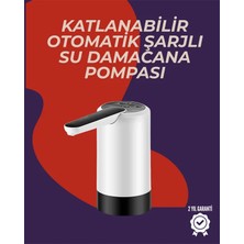 Get Store Otomatik Damacana Su Pompası | 40-80 Saniye Zaman Ayarlı | %90 Açılabilir Hijyenik Tasarım | Şarjlı ve Portatif
