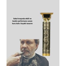 Get Store Profesyonel Çizik Tıraş Makinesi – T Çelik Bıçaklı, 120 Dakika Şarjlı Kullanım, 3 Başlıklı