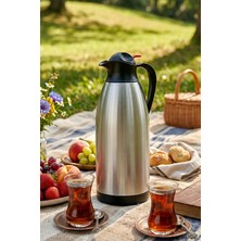 Porsima 2116 Heatlock Çift Katmanlı Paslanmaz Çelik Termos Çay Termosu Su Termosu 3lt