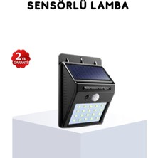Get Store Solar Güneş Enerjili Hareket Sensörlü 4 Taraflı Bahçe Lambası – IP65 Su Geçirmez, 100 LED