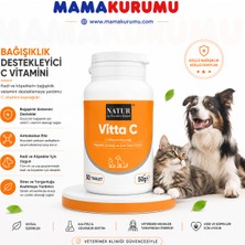 Natur Vitta-C Kedi Köpek C Vitamini Desteği 50 Tablet (Bağışıklık & Antioksidan)