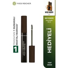 Yves Rocher Doğal Görünümlü Kaş Sabitleyici Maskara 48 Saat Etkili Fiber Fırçalı 4 ml Koyu Kahve