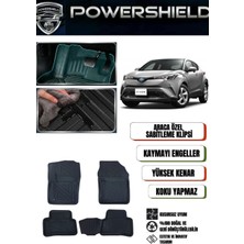 POWERSHIELD  Toyota C-Hr 2016-2022 Arası Uyumlu Araca Özel Premium 5D Havuzlu Oto Paspas Takımı