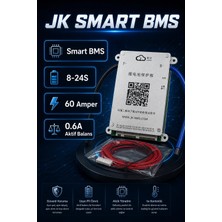 Jk Smart 8-24S 60A Bluetooth Akıllı Batarya Koruma Kartı Bms