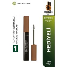 Yves Rocher Doğal Görünümlü Kaş Sabitleyici Maskara 48 Saat Etkili Fiber Fırçalı 4 ml Küllü