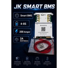 Jk Smart 4-8s 200A Bluetooth Akıllı Batarya Koruma Kartı