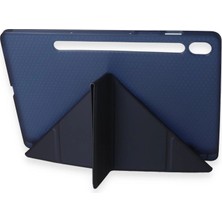 Uravas Store Samsung Galaxy Tab A9 Kılıf Kalemlikli Mars Tablet Kılıfı - Lacivert
