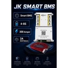 Jk Smart 4-8s 300A Bluetooth Akıllı Batarya Koruma Kartı