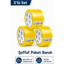 Belirtilmemiş Rasyonel Akrilik Koli Bandı 45X100 mt 3 Adet