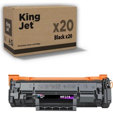 Kingjet Canon Uyumlu MF274DW Standart Kapasiteli (20'li Paket) Muadil Toner Çipli | 071 / CRG-071