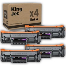 Kingjet Canon Uyumlu CRG-071 Standart Kapasiteli (4'lü Paket) Muadil Toner Çipli | MF274DW, MF275DW