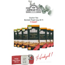 Ahmad Tea Ceylon Tea Bardak Poşet Çay 25’li, 7 Paket ve Rakun Kupa