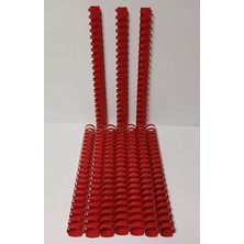 Düzey Mapibind Plastik Spiral 25 mm Kırmızı 50'li Paket