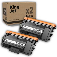 Kingjet Brother Uyumlu TN-3607XXL Yüksek Kapasiteli (2'li Paket) Çipli Muadil Toner | HL-L5210DN