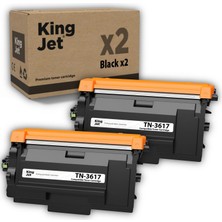 Kingjet Brother Uyumlu TN-3617 Yüksek Kapasiteli (2'li Paket) Çipli Muadil Toner | HL-L5210DW