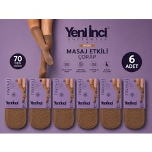 Yeni İnci Masaj Etkili Dizaltı Çorap
