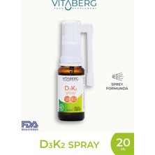 Vitaberg Vitamin D3 K2 Sprey | Günlük Kemik ve Bağışıklık Desteği