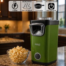 Mioji Popx1 Yağsız Kompakt Mısır Patlatma Makinesi - Yeşil