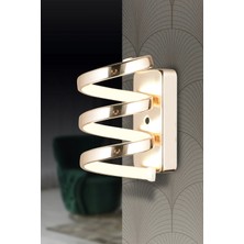 Mikasso Ap 010 Model Gold 3 Renkli Koridor ve Mutfak Için Ideal Aplik Alüminyum Avize, 20X20 Alüminyum Altın