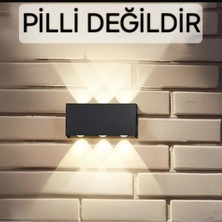 Mikasso Dekoratif Modern Aplik Çift Yönlü Düz Kasa Şık Yeni Nesil Aplik (Dikkat! Pilli Değildir !) Plastik S