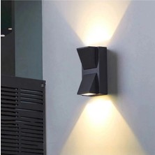 Mikasso Dekoratif Modern LED Aplik 7 Watt Gün Işığı Çift Yönlü Cata Rodos Iç ve Dış Mekan Aplik Plastik Pemb