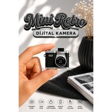 Mo Dou Mini Retro Dijital Kamera 1080P Fotoğraf ve Video Çekimi Type-C Şarjlı Hafıza Kart Destekli Taşınabilir Kamera
